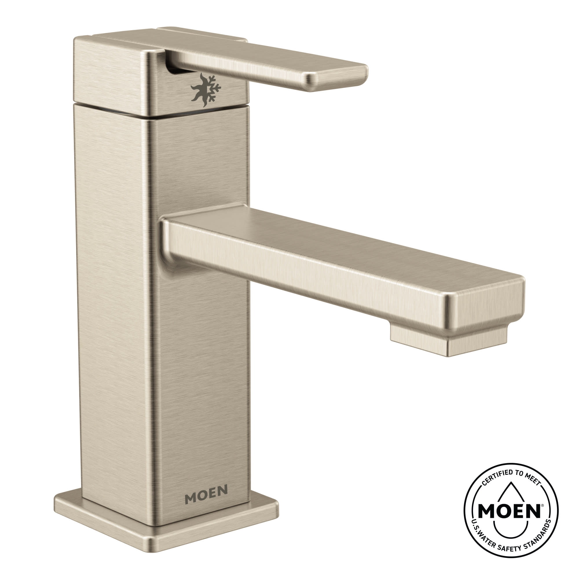 Moen S6710BL 90 Degree 1.2 GPM Single Hole Bathroom Faucet - Black