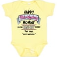 thumbnail image 3 of Inktastic Happy Birthday, Mommy I'm the Best Ever in Pink Boys or Girls Baby Bodysuit, 3 of 5