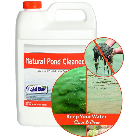 Limpiador de estanques Crystal Blue, eliminador de suciedad natural, 3,8 L
