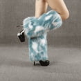 thumbnail image 2 of Calcetines de peluche de zorro de imitación para mujer, mangas largas y cortas, trajes para actuaciones en el escenario de otoño e invierno, botas de piel cálida de color, 2 of 6