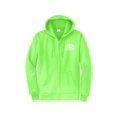 thumbnail image 1 of Gravity Outdoor Co. Zip-Up Hoodie - Neon Green - White Logo - Medium, 1 of 2