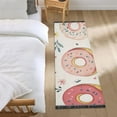 thumbnail image 3 of Yayeee Runner Rug for Bedroom 2'x6' Machine Washable Hallway Non Slip Mat, Pink Donut, 3 of 8