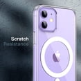 thumbnail image 7 of JETech Magnetic Case for iPhone 12/12 Pro 6.1-Inch Compatible with MagSafe Wireless Charging, Shockproof Phone Bumper Cover, Anti-Scratch Clear Back (Clear), 7 of 7