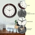 thumbnail image 6 of Infinity Instruments Mahogany 13 Inch Round Wall Clock, 6 of 7