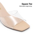 thumbnail image 4 of DREAM PAIRS Women's Low Heels Sandals Mule Heels Block Chunky Heeled Sandals Slide Sandals Slip on Square Toe Casual Dress Comfortable Pumps Shoes, 4 of 8
