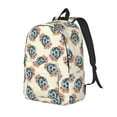thumbnail image 1 of Fotbe 70s Disco Ball Printed Canvas Daypack - Stylish and Durable Vintage Compact Backpack - Class, Work, Travel, or Laptop Bookbag,Organized Compartments-Medium, 1 of 5