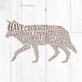 thumbnail image 2 of Perrenoud, Aubree 15x15 Gold Ornate Wood Framed with Double Matting Museum Art Print Titled - Wolf Shiplap, 2 of 4