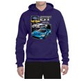 thumbnail image 2 of Ford GT American Horse Power Mustang | Mens Cars and Trucks Hooded Sweatshirt Graphic Hoodie, Purple, 2XL, 2 of 4