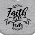 thumbnail image 4 of Inktastic Cancer Awareness Faith over Fear Boys or Girls Baby Bib, 4 of 4