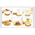 thumbnail image 5 of Rattan Coaster Drink 4 Piece Set 3.94 Inch Coaster, 5 of 5