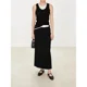thumbnail image 5 of Tienda exclusiva de JOC, vestido de media falda de papel de ilusión de dos piezas con bloques de color de moda de lana de seda suave con 0 presiones y nubes japonesas, 5 of 5