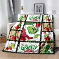 thumbnail image 4 of Manta de franela rectangular, manta de Navidad, manta usable de franela, manta de tiro única para sofá cama, regalos de navidad, 4 of 4