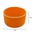 thumbnail image 3 of Botella de agua manga antideslizante silicona taza de agua cubierta protectora inferior (naranja), 3 of 6