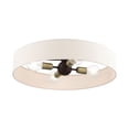 thumbnail image 5 of Livex Lighting Venlo 22" 4-Light Modern Metal/Fabric Semi Flush Mount in Bronze, 5 of 14