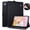 Black, variant on TECH CIRCLE Folio Cover for iPad Mini A17 Pro / Mini 6th Generation 8.3" Stand PU Leather Flip Wallet Case with Card Slots, Navy