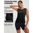 thumbnail image 5 of baleaf Women Sleeveless Workout Tops Athletic Tank Tops Black L, 5 of 7