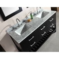 thumbnail image 3 of Design Element London 61" Double Sink Bathroom Vanity Set in Espresso with Carrara Marble Top, 3 of 3