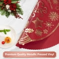 thumbnail image 4 of VCVCOO Round Placemats Set of 4 Red Christmas Table Mats for Dining Tables Washable Non-Slip Elk Xmas Place Mats 15 inch, 4 of 9