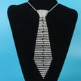 thumbnail image 5 of Luxurious Rhinestones JK Necktie Adjustable Necklace Tie Costume Tie, 5 of 9