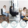 thumbnail image 4 of Orthopedic Donut Seat Cushion - Standard, 16 x 13 Inch, Memory Foam Gel Office Chair Cushion for Hemorrhoid, Tailbone, Butt, Coccyx Relief - Support Pillow for Office, Car, Home and Wheelchair, 4 of 13