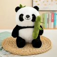 thumbnail image 1 of Panda de tubo de bambú de 25cm para niños, regalo de bambú, bonito tesoro nacional, Panda gigante, muñeco Fubao Huahua, regalo, decoración de sofá, 1 of 4