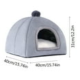 thumbnail image 3 of Taicans Cat Cave Bed - Removable Washable Cushioned Pillow,Self-Warming Pet House for Kittens & Small Dogs (15.7x15.7x12.2in), 3 of 7