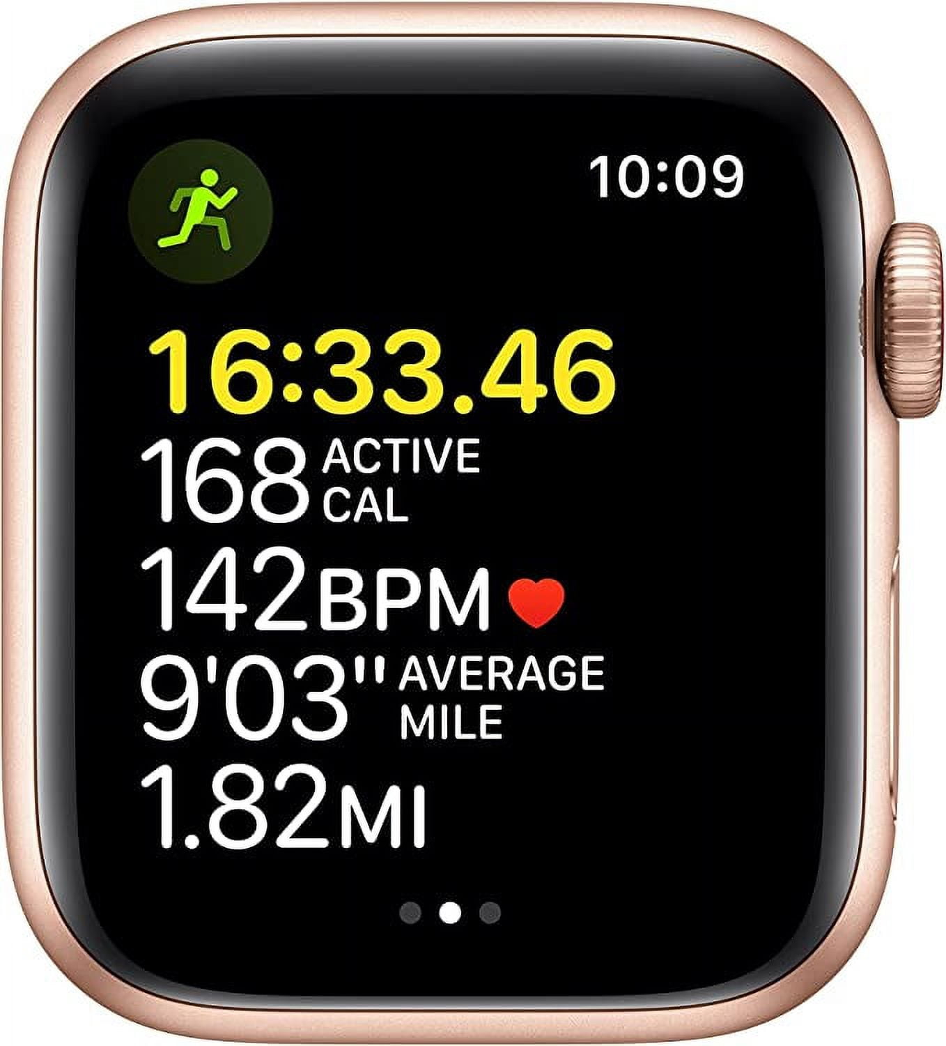 Open Box APPLE WATCH SE GPS + CELLULAR 40 GOLD ALUM STARLIGHT BAND MKQN3LL/A - GOLD