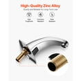 thumbnail image 6 of VEVOR Touchless Bathroom Sink Faucet, Automatic Motion Sensor Restroom Toilet Faucet Cold Water with Hole Cover Plate, Battery Operated for 9/16 in Pipe Commercial Lavatory,Chrome Plated Silver,G233M, 6 of 9