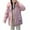 Pink, variant on Hvyesh Women's Faux Fur Hood Parka Jacket Trendy Zipper Drawstring Winter Coat Casual Solid Outwear Jacket Soft Thicken Warm Snow Coat