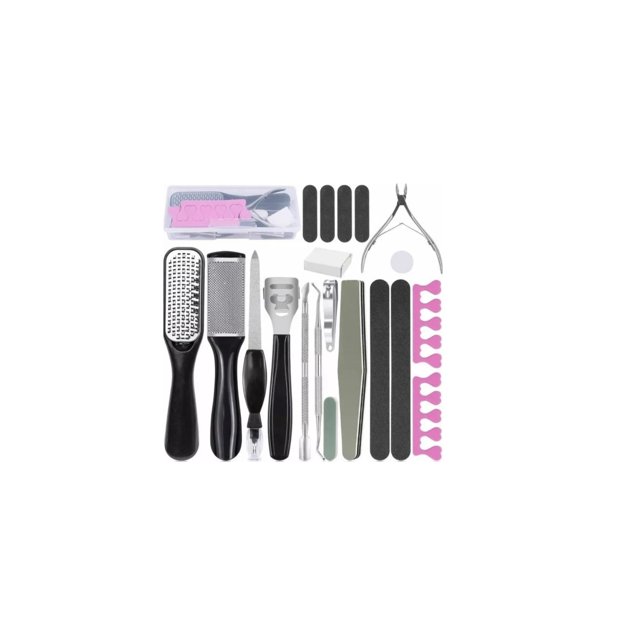 Set de removedores de callos para limar los pies, 21 unidades, con bolsa