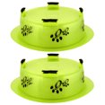 thumbnail image 2 of Iconic Pet Color Splash Designer Oval Fusion Bowl in Green- Large - Set of 2, 2 of 2