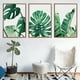 thumbnail image 3 of Decoración de arte de pared, 3 piezas/juego de 40x50 cm, cuadro de pared de hojas verdes, cuadro de pared de hojas, diseño elevado, 3 of 11