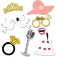 thumbnail image 2 of Chockeie Wedding Photobooth Props, DIY Wedding Photo Booth Props Fancy Dress Photo Booth Props Kit with Wooden Pegs for Wedding Party Decoration (52 Counts), 2 of 5