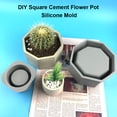 thumbnail image 2 of Molde de maceta para plantas DIY Bewildely de silicona doble capa para balcón Jardín y Patio, 2 of 6