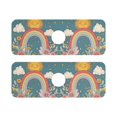 thumbnail image 7 of Yayeee Faucet Mat for Kitchen Sink 14.7" Diatomite Long Splash Guard Pad, Blue Rainbow, 2 Pack, 7 of 7