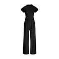 thumbnail image 5 of Strap Jumpsuit Women One Piece Romper Spring Summer Casual Style Solid Color Jumpsuit Female Playsuit Coverall, Summer Gifts for Women | CSEONE,Black XL, 5 of 7