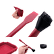 thumbnail image 2 of Juego de 4 herramientas de cepillo para trabajar la madera Bandeja de pegamento de madera de silicona suave multifuncional Bandeja fina no plana para manualidades de bricolaje, 2 of 8