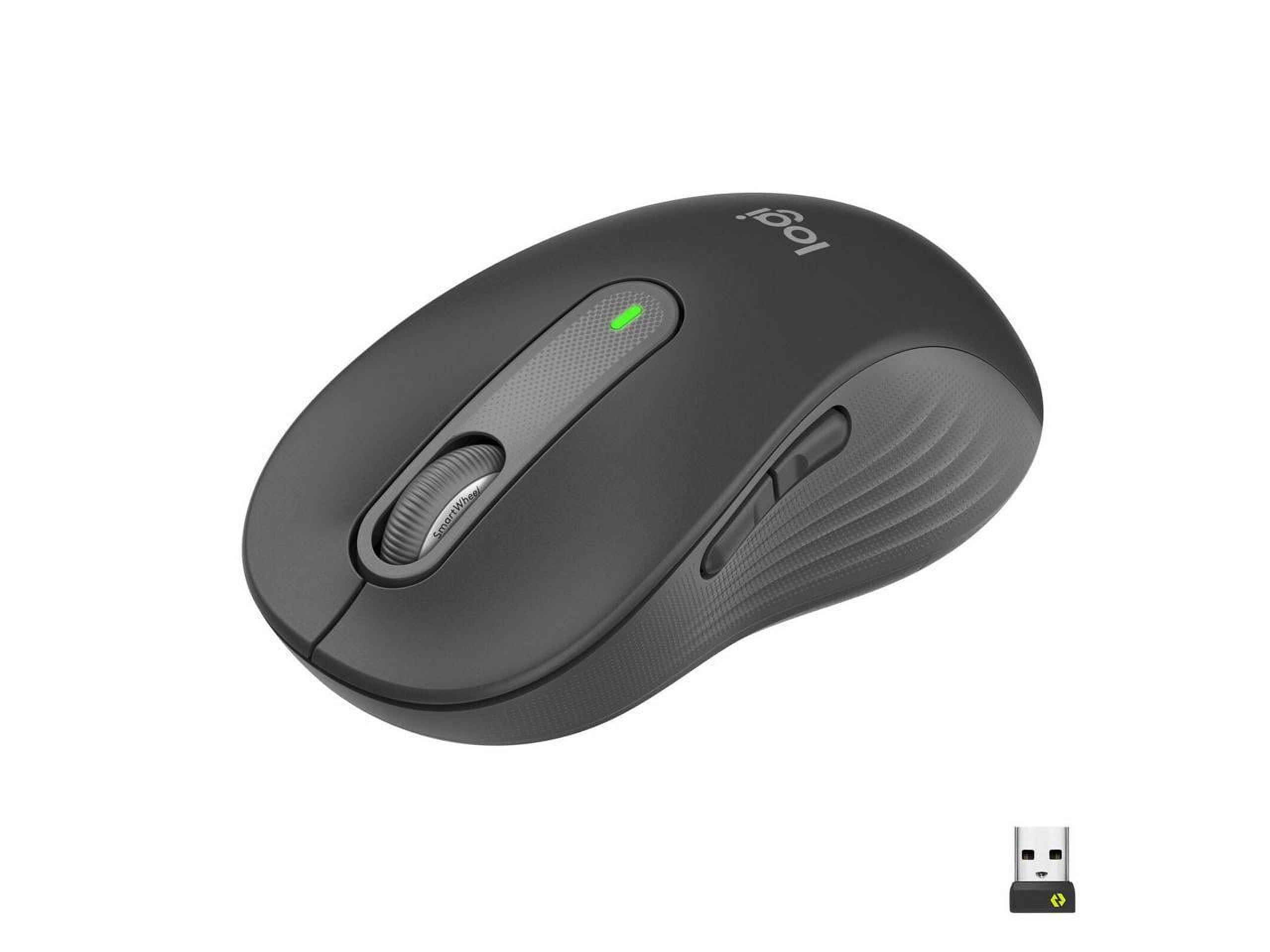 Logitech Signature M650 L Mouse Full Size Right-handed - Bluetoth, 2.4 Ghz  Logitech Logi Bolt Usb Receiver Graphite 