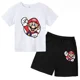 thumbnail image 3 of Conjunto de dos piezas de camiseta y pantalones cortos de algodón de Super Sonic Bros, conjuntos de ropa para niños, bebés, niños y niñas, camisetas, pantalones, traje, 3 of 5