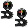 Snark Instrument Guitar Tuner Black Silver Clip On All SIL-BLK 2 Pack