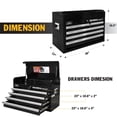 thumbnail image 4 of Olympia Tools 26-Inch Portable Metal Tool Chest with Drawers, 4 of 9