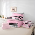 thumbnail image 6 of Manfei Boys Girls Oil Painting Twin Bedding Sets 7-Piece,Abstract Artwork Bedding Comforter Set Microfiber,Graffiti Splash Breathable Sheet Sets,Microfiber Bedroom Decor,Reversible, 6 of 8