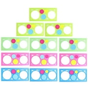 12 Pcs Stencils for Painting Wanhua Ruler Mold Plastic Student Child