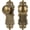 Antique Brass, variant on Brass Dummy Door Knobs Interior 2 Pack Doorknob Antique Door Handle Gold Vintage Door Pulls for Pantry Door Hallway