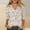 Light Blue, variant on Womens Summer Tops Floral Printed 3/4 Length Sleeve V Neck Dressy Casual Shirts Loose Fit Work Comfy Going Out Beach Outfits Clothes