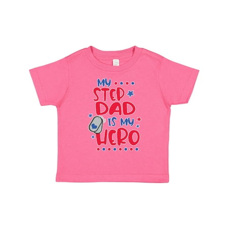 

Inktastic Memorial Day My Step Dad is My Hero Gift Toddler Boy or Toddler Girl T-Shirt