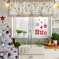thumbnail image 5 of 2 Pack Vintage Spring Floral Valances for Windows Bedroom Living Room Window Treatments, Farmhouse Botanical Rustic Rod Pocket Valance Drapes Short Kitchen Curtains Over Sink 54"x18", 5 of 8