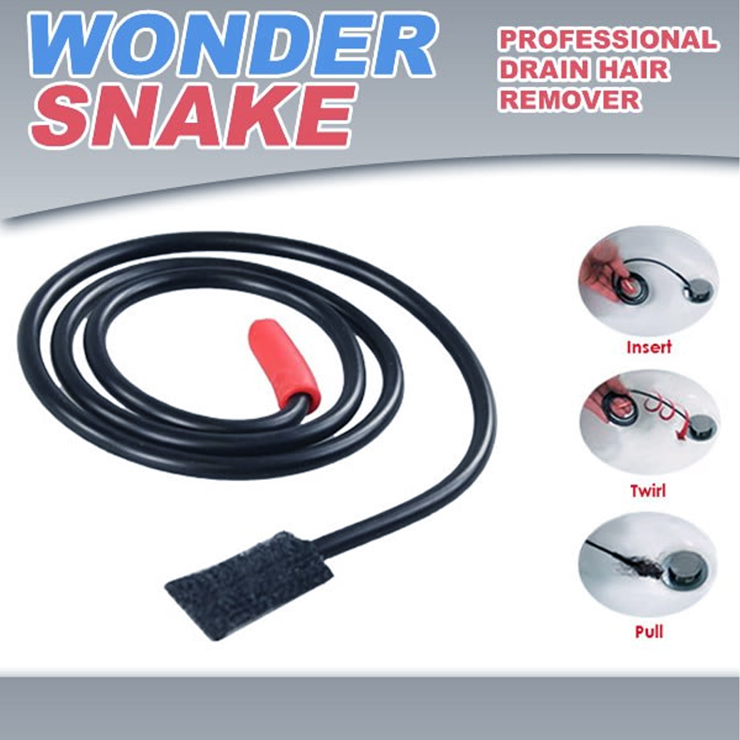 ATB G-51067 Wonder Snake Drain Hair Remover Silver 