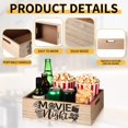thumbnail image 3 of Organizador de aperitivos Tray GlikCeil Movie Night de madera, 30 x 22 x 9 cm, 3 of 7