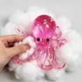 thumbnail image 5 of STPToys Octopus Shaped Stress Relief Gadget, Glitter Soft Slow Rebound Sensory Hand Squeezable Octopus Figurines, Classroom Rewards and Daily Reward Supplies - Hot Pink, 5 of 6